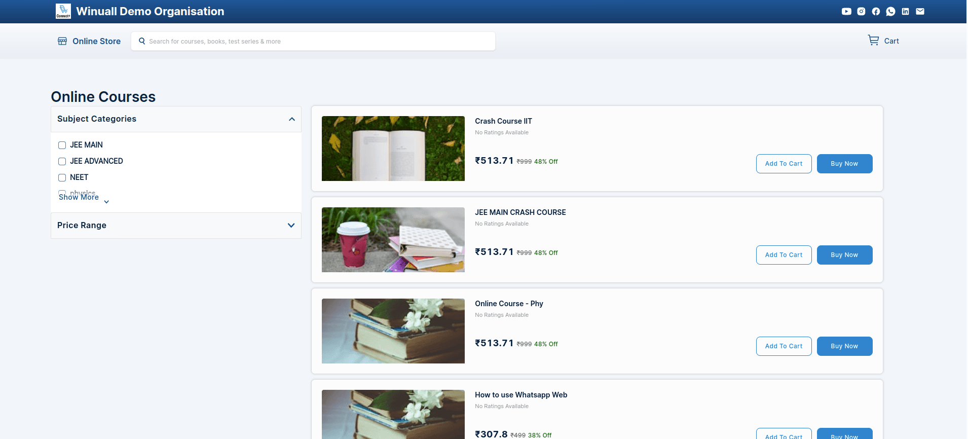 Course Viewer Interface